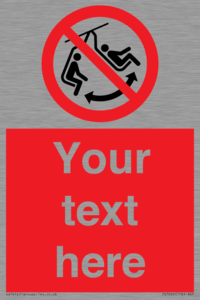 PV7669: Custom prohibition Do not swing the chair