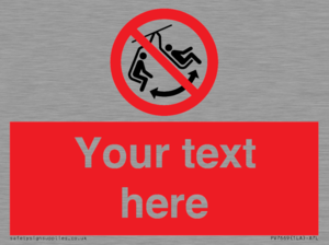 PV7669: Custom prohibition Do not swing the chair