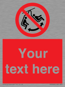 PV7669: Custom prohibition Do not swing the chair