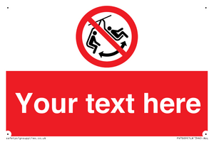 PV7669: Custom prohibition Do not swing the chair