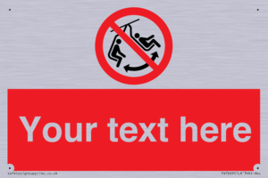 PV7669: Custom prohibition Do not swing the chair