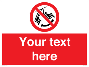 PV7669: Custom prohibition Do not swing the chair