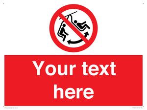 PV7669: Custom prohibition Do not swing the chair