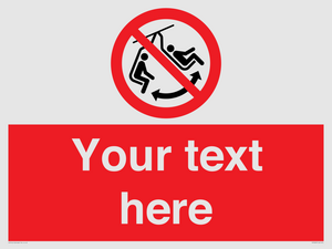 PV7669: Custom prohibition Do not swing the chair