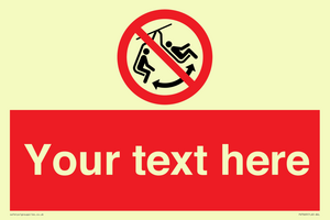 PV7669: Custom prohibition Do not swing the chair