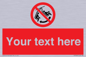 PV7669: Custom prohibition Do not swing the chair