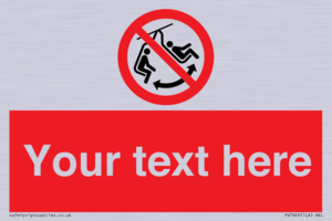 PV7669: Custom prohibition Do not swing the chair