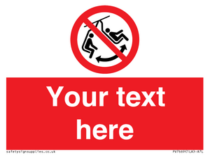 PV7669: Custom prohibition Do not swing the chair