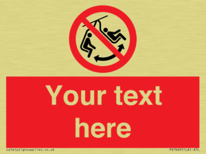 PV7669: Custom prohibition Do not swing the chair