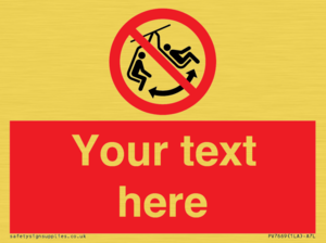 PV7669: Custom prohibition Do not swing the chair