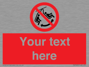 PV7669: Custom prohibition Do not swing the chair