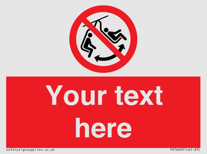 PV7669: Custom prohibition Do not swing the chair