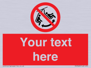 PV7669: Custom prohibition Do not swing the chair