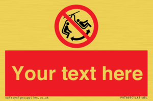 PV7669: Custom prohibition Do not swing the chair