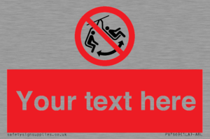 PV7669: Custom prohibition Do not swing the chair