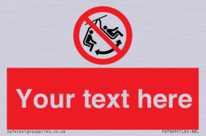 PV7669: Custom prohibition Do not swing the chair