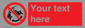 PV7669: Custom prohibition Do not swing the chair