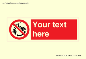 PV7669: Custom prohibition Do not swing the chair