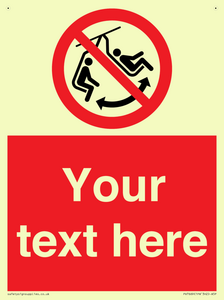 PV7669: Custom prohibition Do not swing the chair