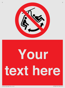 PV7669: Custom prohibition Do not swing the chair