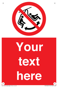 PV7669: Custom prohibition Do not swing the chair