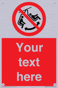 PV7669: Custom prohibition Do not swing the chair