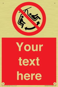 PV7669: Custom prohibition Do not swing the chair