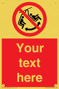 PV7669: Custom prohibition Do not swing the chair