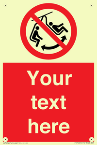 PV7669: Custom prohibition Do not swing the chair