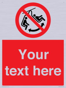 PV7669: Custom prohibition Do not swing the chair