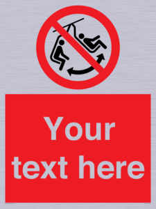 PV7669: Custom prohibition Do not swing the chair