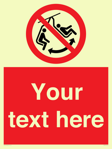 PV7669: Custom prohibition Do not swing the chair