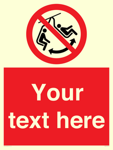 PV7669: Custom prohibition Do not swing the chair