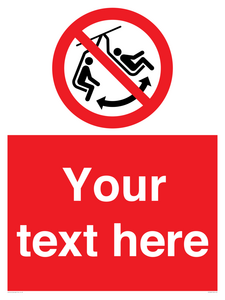 PV7669: Custom prohibition Do not swing the chair