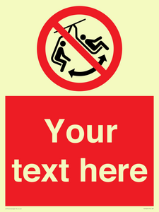 PV7669: Custom prohibition Do not swing the chair