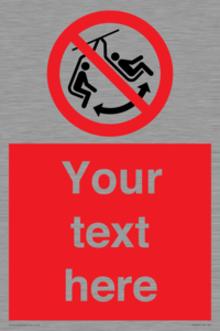 PV7669: Custom prohibition Do not swing the chair