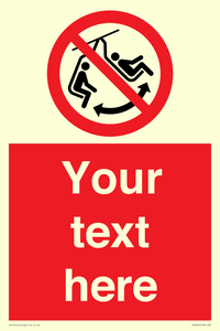 PV7669: Custom prohibition Do not swing the chair