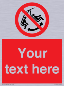 PV7669: Custom prohibition Do not swing the chair