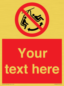 PV7669: Custom prohibition Do not swing the chair