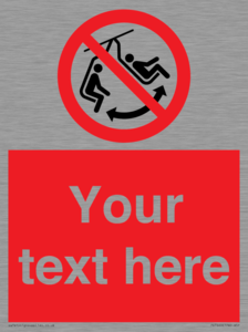 PV7669: Custom prohibition Do not swing the chair