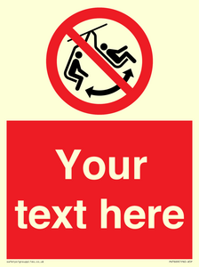 PV7669: Custom prohibition Do not swing the chair