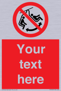 PV7669: Custom prohibition Do not swing the chair