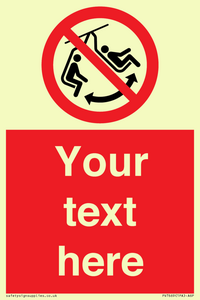 PV7669: Custom prohibition Do not swing the chair