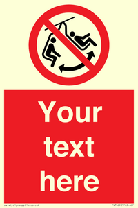 PV7669: Custom prohibition Do not swing the chair