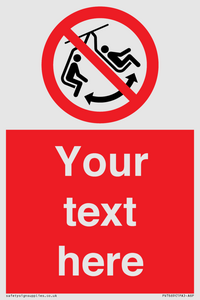 PV7669: Custom prohibition Do not swing the chair