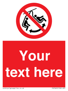 PV7669: Custom prohibition Do not swing the chair