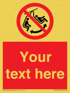 PV7669: Custom prohibition Do not swing the chair