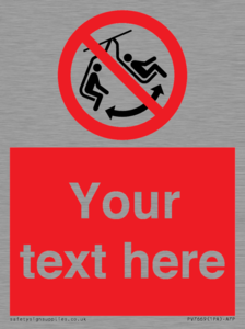 PV7669: Custom prohibition Do not swing the chair