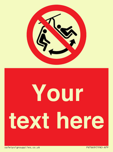 PV7669: Custom prohibition Do not swing the chair