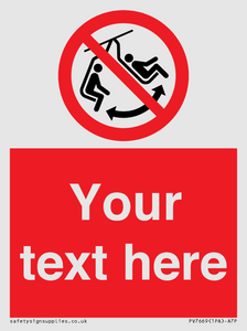 PV7669: Custom prohibition Do not swing the chair